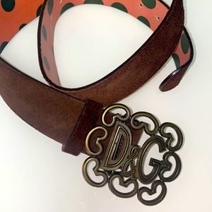 Dolce and gabbana D&G suede belt 30-33